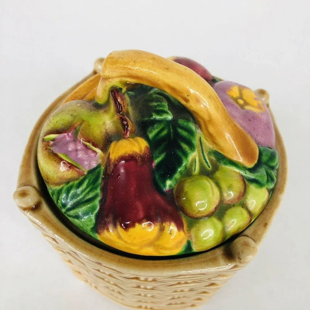 VTG‎ Marutomoware Jelly Jam Pot Jar Ceramic Made Oc